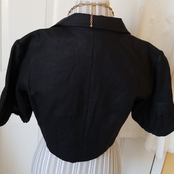 Loft linnen short Jacket sz M - Picture 4 of 8